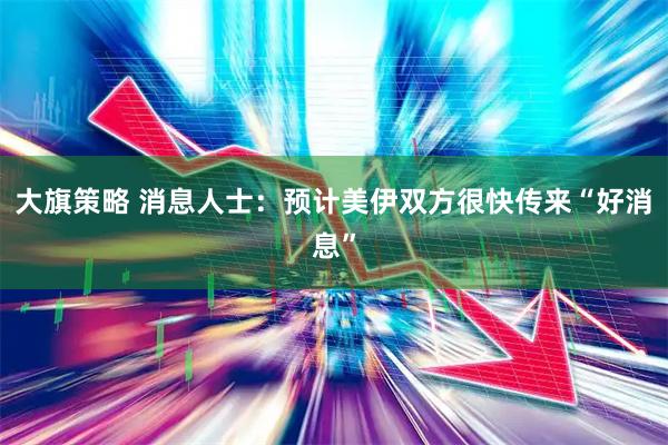 大旗策略 消息人士：预计美伊双方很快传来“好消息”